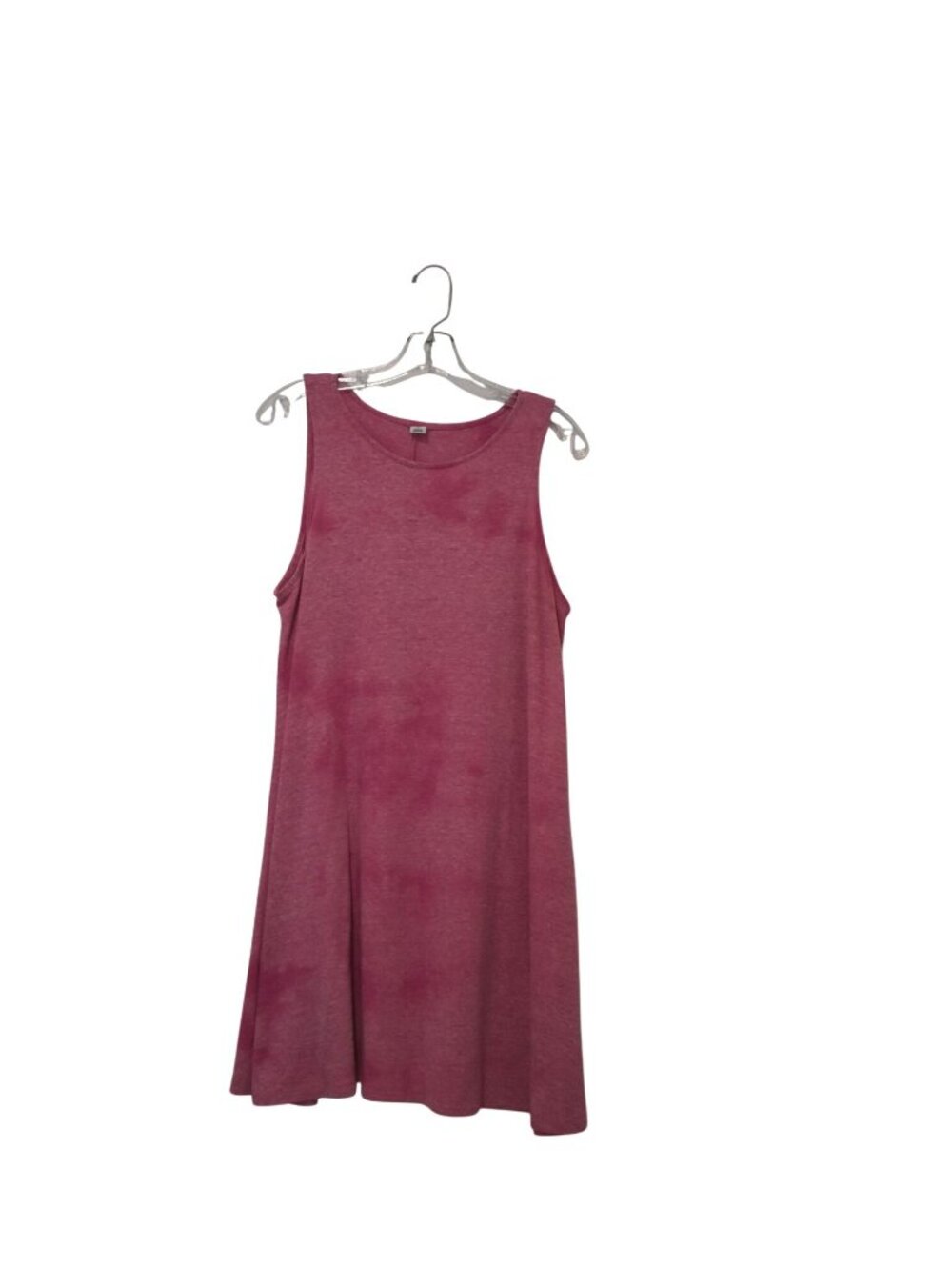 Women's Old Navy Pink Bleach Dye Swing Dress Size XL